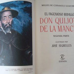 1997 Don Quijote de La Mancha, Cervantes, ilustrado por Segrelles, 2 tomos