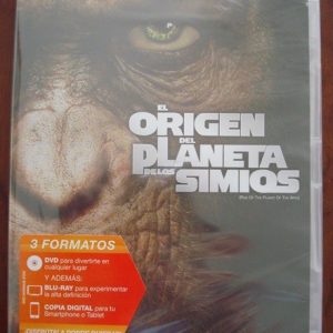 Película El origen del Planeta de los simios, DVD-BR, sin desprecintar