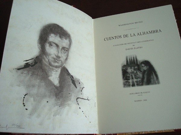 Cuentos de la Alhambra (selección), de Washington Irving, con litografías originales de David Zaafra