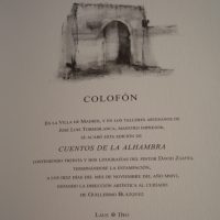 Tales of the Alhambra (selection), Washington Irving, with original lithographs by David Zaafra - Image 8