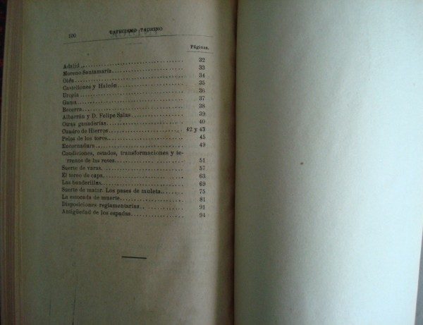 Catecismo Taurino, por M. Serrano. 1908, primera edición