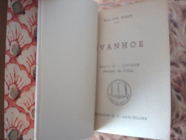 Ivanhoe. Walter Scott. c.1950. Encuadernación artesanal - Imagen 6