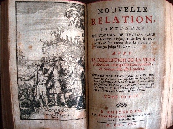 Voyages de Thomas Gage dans Nouvelle Espagne, original de 1721, en francés
