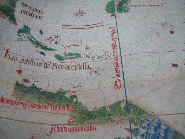 La Carta de Cantino, 1502, mapamundi