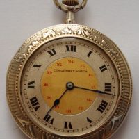 1915 Pocket Watch Corgémont Watch silver of Peron