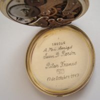 1915 Pocket Watch Corgémont Watch silver of Peron - Image 5