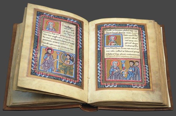 De Virginitate Sanctae Mariae: Ildefonso da Toledo, códice Parma Ildefonsus, San Ildefonso. c. 1100 *****