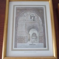 Pack with 4 pictures of the Alhambra 19th century - Image 2
