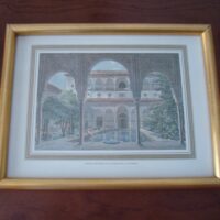 Pack with 4 pictures of the Alhambra 19th century - Image 4