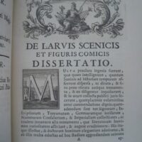 Book of Masks, Latin Text. Rome, 1754 - Image 4