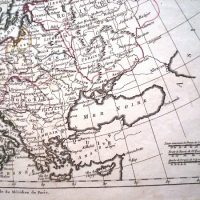 1780 Map of Europe, original, by Rigobert Bonne. Rare specimen - Image 4