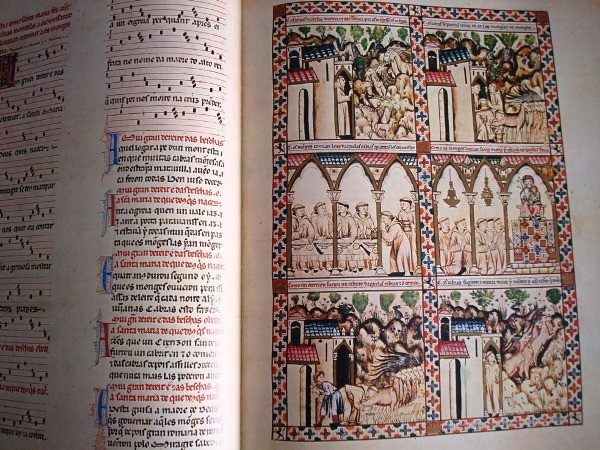 Cantigas of St. Maria of Alfonso X the Wise, rich codex of El Escorial, s. XIII - Image 7