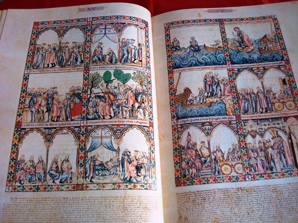 Cantigas de Santa María de Alfonso X el Sabio, códice rico de El Escorial, s. XIII