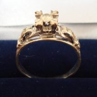 1950 Lady ring white gold diamond 25 p.
