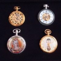 Collection vintage watches 8 pocket watches and gold plated silver - Image 3