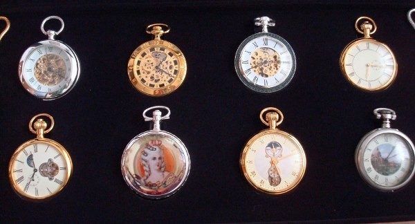 Colección Relojes de Época: 8 relojes de bolsillo bañados en oro y plata