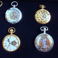 Collection vintage watches 8 pocket watches and gold plated silver - Image 4