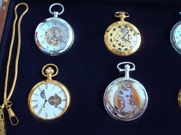 Colección Relojes de Época: 8 relojes de bolsillo bañados en oro y plata