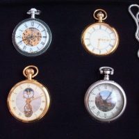 Collection vintage watches 8 pocket watches and gold plated silver - Image 5