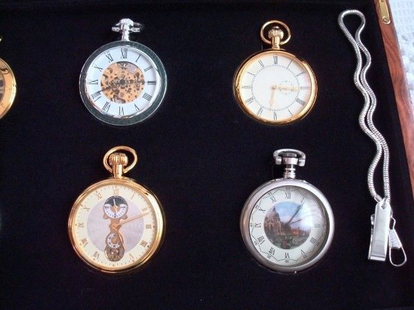 Colección Relojes de Época: 8 relojes de bolsillo bañados en oro y plata