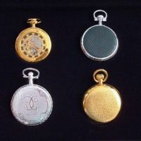 Collection vintage watches 8 pocket watches and gold plated silver - Image 6