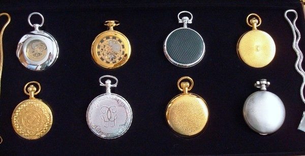 Colección Relojes de Época: 8 relojes de bolsillo bañados en oro y plata