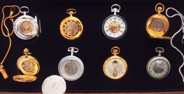 Colección Relojes de Época: 8 relojes de bolsillo bañados en oro y plata