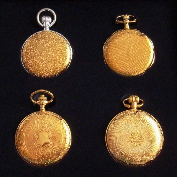 Colección Rarezas de Época: 4 relojes de bolsillo bañados en oro