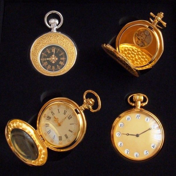 Colección Rarezas de Época: 4 relojes de bolsillo bañados en oro