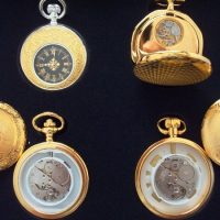 Colección Rarezas de Época: 4 relojes de bolsillo bañados en oro
