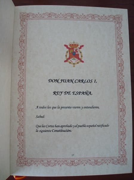 Constitución Española de 1978, edición de lujo, actualizada