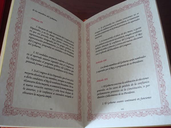 Constitución Española de 1978, edición de lujo, actualizada