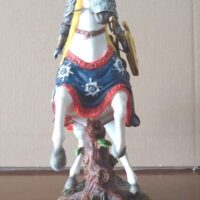 Medieval knight on horseback, with shield and sword - Image 2