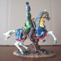 Medieval knight on horseback, with shield and sword - Image 3