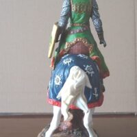 Medieval knight on horseback, with shield and sword - Image 4