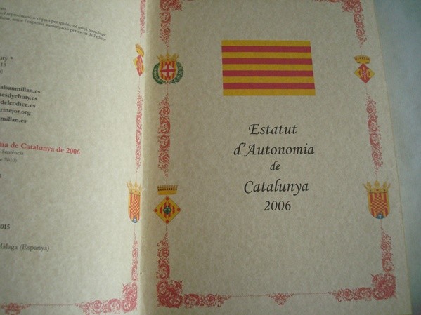 Estatuto de Autonomía de Cataluña 2006, edición de lujo, actualizada (textos en catalán)