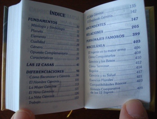 Géminis, 22 mayo - 21 junio, mini libro