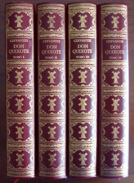 Don Quijote, Cervantes, Círculo del Bibliófilo, 1975, 4 tomos