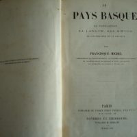 1857 Le Pays Basque, by Francisque-Michel, original, in French, first edition
