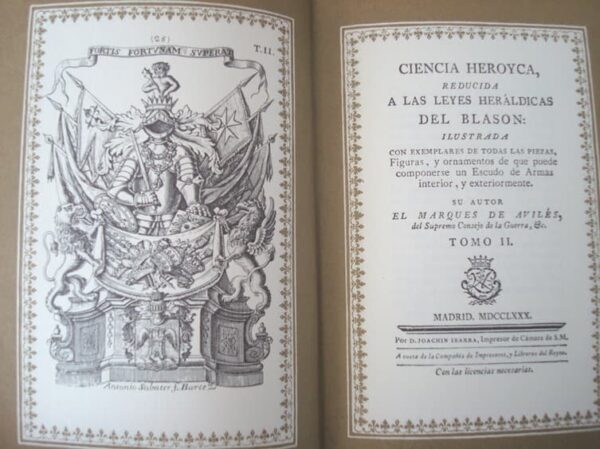 Ciencia Heroyca, Leyes heráldicas del Blasón. Círculo del Bibliófilo, 1979 - Image 7
