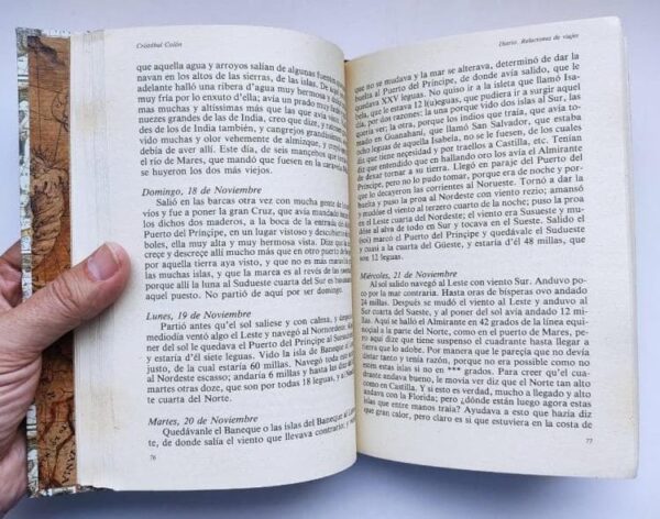 Diary and Travel Relations. Christopher Columbus. Artisan binding - Image 6