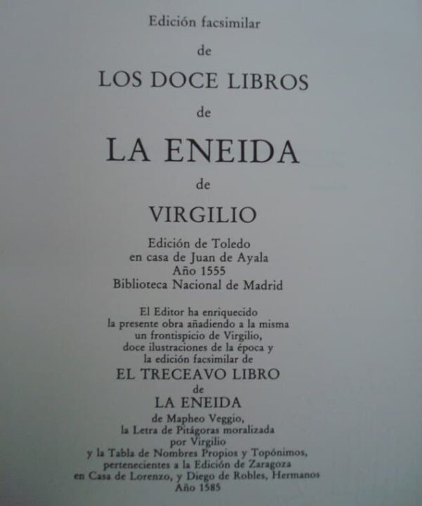 The Aeneid. Virgil. Círculo del Bibliófilo, 1979 - Image 3