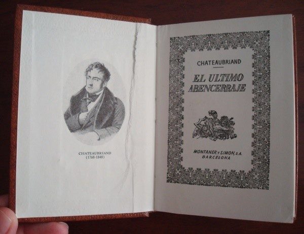 El último abencerraje, Chateaubriand, pequeño libro