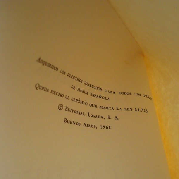 Cantos Ceremoniales, Pablo Neruda, primera edición, 1961
