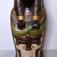 Handmade furniture Ancient Egyptian god Anubis, cabinet type