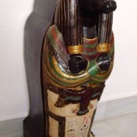 Handmade furniture Ancient Egyptian god Anubis, cabinet type - Image 3