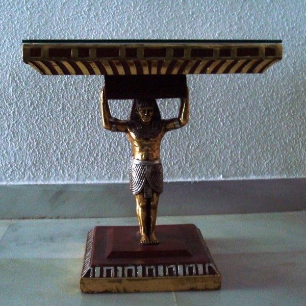 Mesa rinconera artesanal Antiguo Egipto