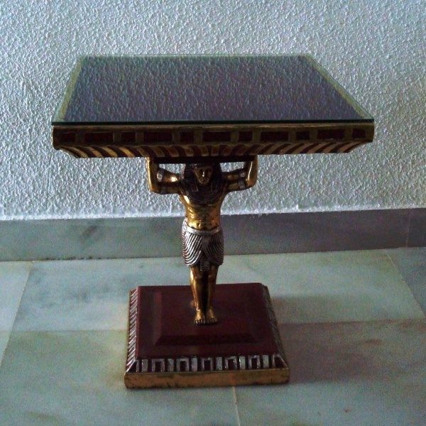 Mesa rinconera artesanal Antiguo Egipto