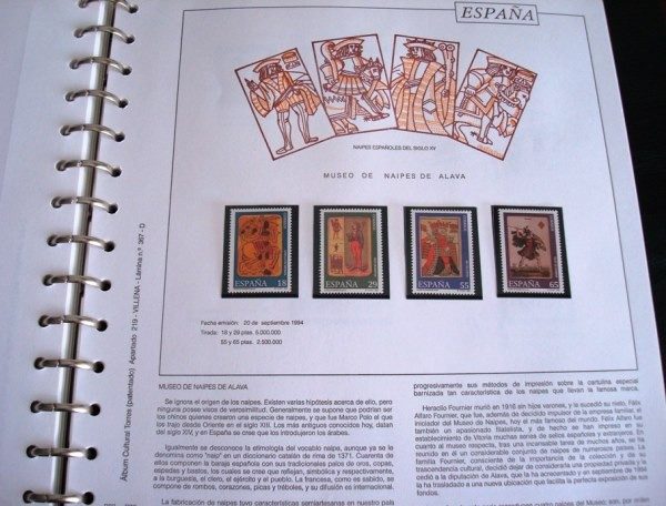 Postage stamps from 1991-1995 Spain