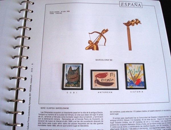 Postage stamps from 1991-1995 Spain - Image 3